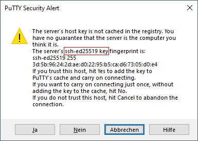 putty fingerprint md5